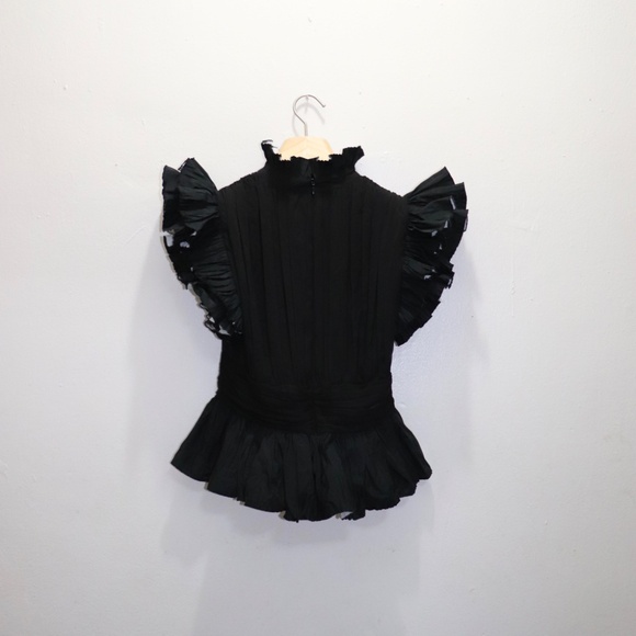 Zara Ruffled Sleeve Top - Picture 5 of 10